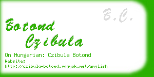 botond czibula business card